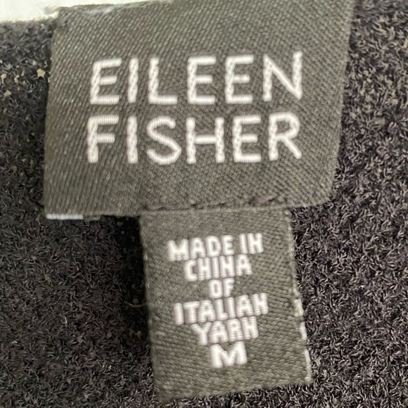 Eileen Fisher Black Long Sleeves Wool Tunic Size M - Picture 4 of 9